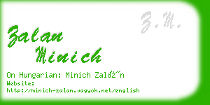 zalan minich business card